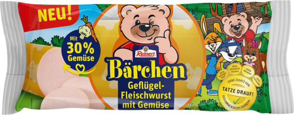Reinert Bärchen Geflügel-Fleischwurst mit Gemüse